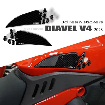 2023 diavel v4 Для Мотоцикла Ducati Diavel V4 2023-Аксессуары протектор бака 3D Набор Наклеек Из Эпоксидной смолы