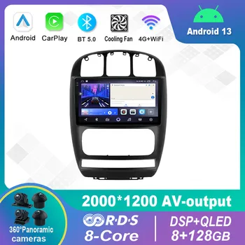 9 Дюймов Android 12,0 Для Dodge Caravan 4 для Chrysler Grand Voyager RS 2000-2012 Мультимедийный плеер Авто Радио GPS Carplay 4G DSP