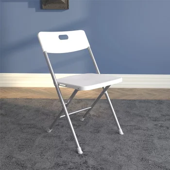 Опорные Столешницы Складной стул с сиденьем и спинкой из смолы, Белый, 4 комплекта туалетного столика, скандинавский стул, розовый письменный стул, стулья papasan для