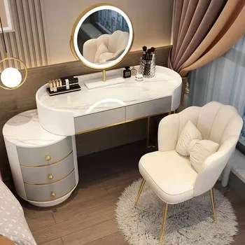 Комоды с зеркалами, кресло для макияжа, Мобильный органайзер, кофейные столики, Шкафы, буфеты, Зеркальная мебель Postazione Trucco