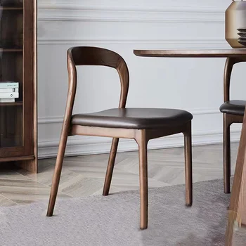 Дизайнерское Эргономичное кресло для столовой, Современные обеденные стулья, Дерево, Современная роскошная мебель для гостиной, Мебель El Hogar