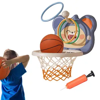 Набор баскетбольных колец для детской игры в помещении, баскетбольные голы со табло, Сверлильный насос не входит В комплект, Подарки на день рождения, 2 надувных