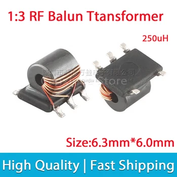 2/5 / 10шт SMD радиочастотный трансформатор линии электропередачи, 250UH, Соотношение оборотов 1,5 Т: 4,5 Т 1: 3 Балун-трансформер несбалансированный сбалансированный