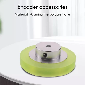 200-миллиметровое алюминиево-полиуретановое промышленное энкодерное колесо, измерительное колесо для измерения поворотного энкодера