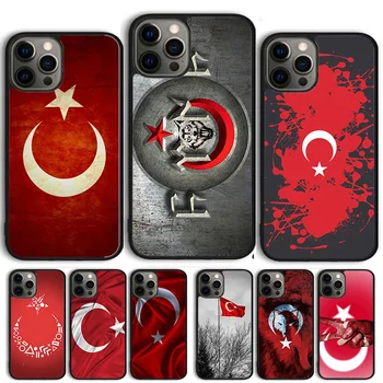 Турция Чехол для телефона с турецким флагом для iPhone 15 SE2020 6 7 8 Plus XR XS для Apple 13 11 12 14 Mini Pro Max Cover coque fundas Shell