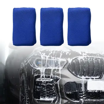 3x Автомобильные губки для детализации деталей Из прочной впитывающей, простой в использовании утолщенной сетки