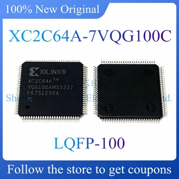 НОВЫЙ XC2C64A-7VQG100C. Оригинальный чип программируемого логического устройства (CPLD/FPGA). Комплектация LQFP-100