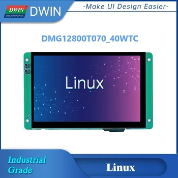DWIN 1280*800 7-дюймовый Интеллектуальный дисплей Linux4.19 Промышленного класса Встраиваемая система Сенсорный экран TTL/COMS, уровень RS232 или RS485