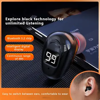 Беспроводная гарнитура TWS Bluetooth 5.2 Игровые наушники громкой связи с микрофоном, дисплеем питания, бизнес-гарнитура