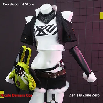 Николь Демара Косплей Костюм Zenless Zone Zero Косплей костюм Аниме Женская униформа Одежда для ролевых игр 2022 года Размеры XS-XXL