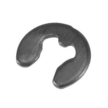 Uxcell E-Clip Стопорные шайбы - 4 мм Внешний стопорный вал Стопорное кольцо из углеродистой стали Черный 100шт