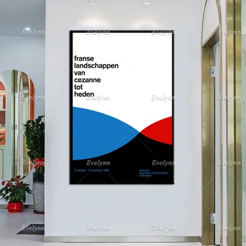 Выставочный плакат Французские пейзажи От Сезанна до наших дней 1963 года Бенно Виссинга Современный Домашний декор Принты на холсте для настенного искусства