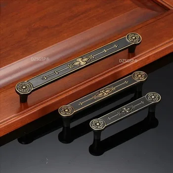 Антикварная ручка шкафа в европейском стиле, Новая мебель в китайском стиле, шкаф для вина, Дверная ручка ящика настенного шкафа