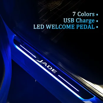 Динамическая светодиодная педаль приветствия с пользовательским логотипом, подсветка дверного порога, подножка педали для Honda Jade 2015 - 2022