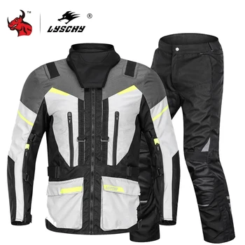 Мотоциклетная куртка Мужская Зимняя для верховой езды, теплая и холодная мотоциклетная куртка, высококачественные костюмы для гонок по пересеченной местности, защита от падения