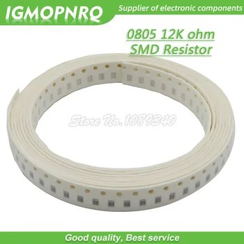 300шт 0805 SMD Резистор 12K Ом Чип-резистор 1/8 Вт 12K Ом 0805-12K