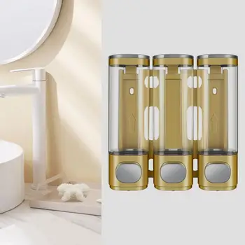 Настенный дозатор мыла, дозатор шампуня для ванной комнаты, 3-в-1, Настенный дозатор насоса для душа, для ванной комнаты, кухонный органайзер