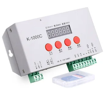 K-1000C Контроллер K1000C WS2812B WS2811 APA102 T1000S WS2813 Светодиодный 2048 Пикселей Программный Контроллер DC5-24V CNIM Горячий