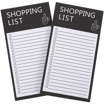 2 Книги с блокнотом для планирования списка покупок Удобный планировщик списка покупок Блокнот для списка покупок на холодильнике Блокнот со списком дел