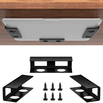 Прочный металлический держатель для ноутбука, прочное крепление под столом, компактная конструкция для клавиатуры ноутбука, долговечный челнок