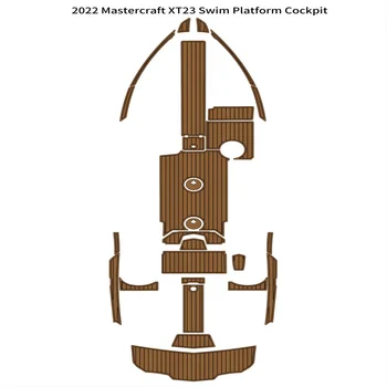 2022 Mastercraft XT23 Платформа для плавания, коврик для кокпита, лодка, коврик для пола из вспененного тика EVA