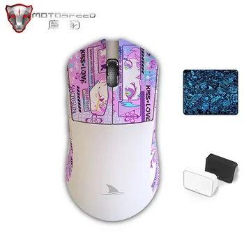 Motospeed-Darmoshark M3 Беспроводная Игровая Киберспортивная мышь Bluetooth, Оптическая с 7 Кнопками, 26K DPI PAM3395, Компьютерные Мыши для портативных ПК