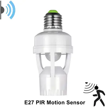 Преобразователь розетки E27 для умного дома, датчик движения PIR, высокочувствительный переключатель для основания держателя светодиодной лампы
