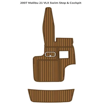 2007 Malibu 21 VLX Плавательная Платформа Кокпит Коврик Для лодки EVA Пена Палуба Из Тикового Дерева Напольный Коврик С Подкладкой Самоклеящийся SeaDek Gaterstep Style