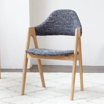 Современные обеденные стулья из массива дерева со спинкой, Повседневное кресло для кафе, Легкие обеденные стулья в скандинавском стиле, Роскошная мебель для переговоров, спальни