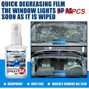 Средство для покрытия автомобильных стекол 1 ~ 10ШТ: водонепроницаемый, защищенный от дождя и запотевания спрей; покрытие лобового стекла автомобиля противотуманным дождем
