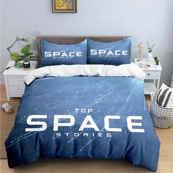 Комплекты постельного белья с 3D-принтом планеты и космоса, изысканный комплект постельных принадлежностей, Пододеяльник, комплект постельного белья, роскошный подарок на День Рождения