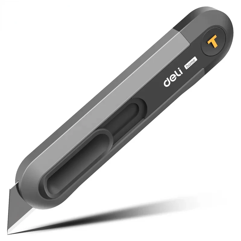 Xiaomi Deli 1 шт 9 мм Защитный Нож SK2 Материал Лезвия Т-Образной Формы ABS Нескользящая Ручка Свободно Отскакивает От Деревообрабатывающих Ручных Инструментов