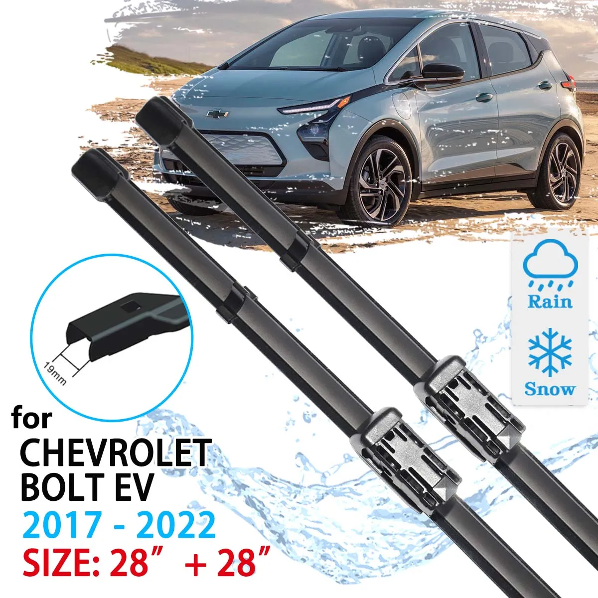 Для Chevrolet Bolt EV 2017 2018 2019 2020 2021 2022 Ветровое Стекло Аксессуары Для Лобового Стекла Стеклоочистители Передние Щетки Стеклоочистителя Автомобиля