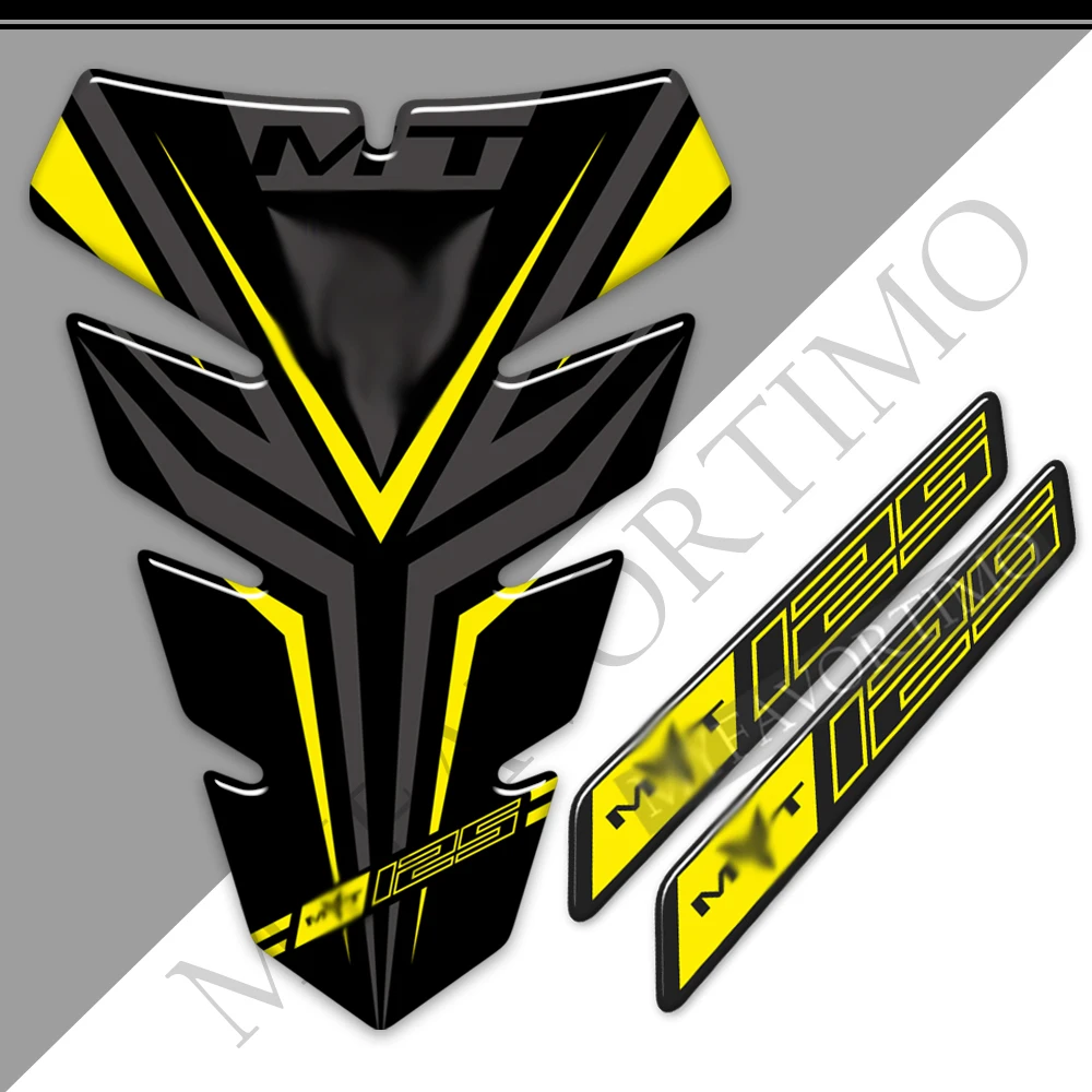 Наклейки для мотоциклов MT125 для Yamaha MT-125 MT-125 Протектор бака Наклейка Эмблема Значок Логотип Защита бокового обтекателя