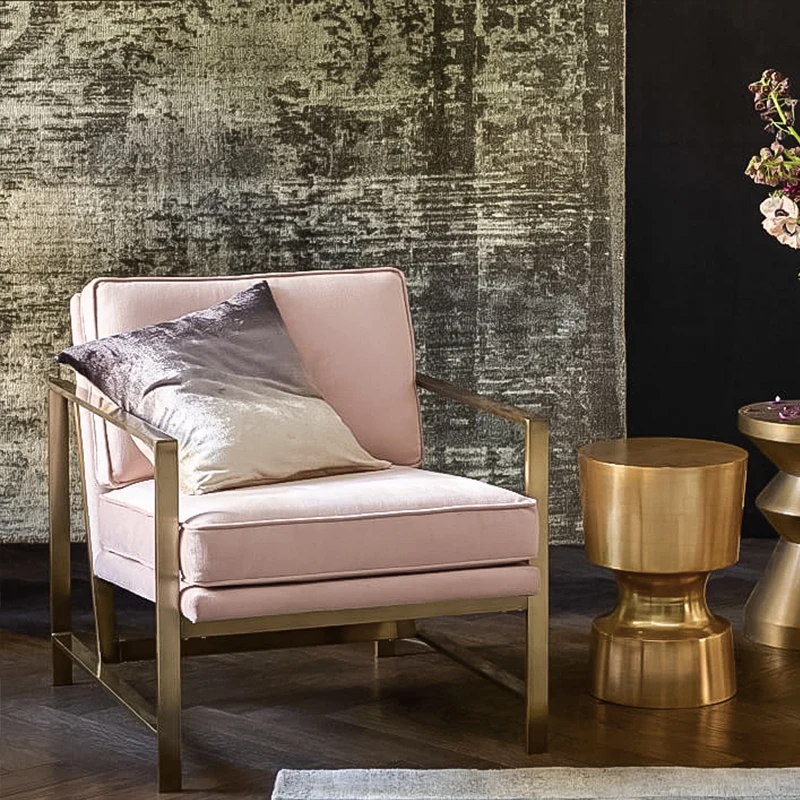 Роскошный Круглый журнальный столик из стекловолокна для гостиной, металлический диван, приставной столик, креативная Золотая Круглая мебель Tavolino Da Salotto