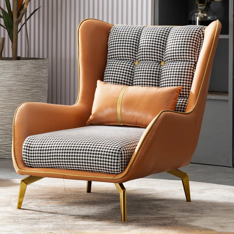 Скандинавское кресло для отдыха Кресло для акцента в макияже современной гостиной Напольное индивидуальное кресло Fauteuil Мебель для библиотеки салона TY25XP