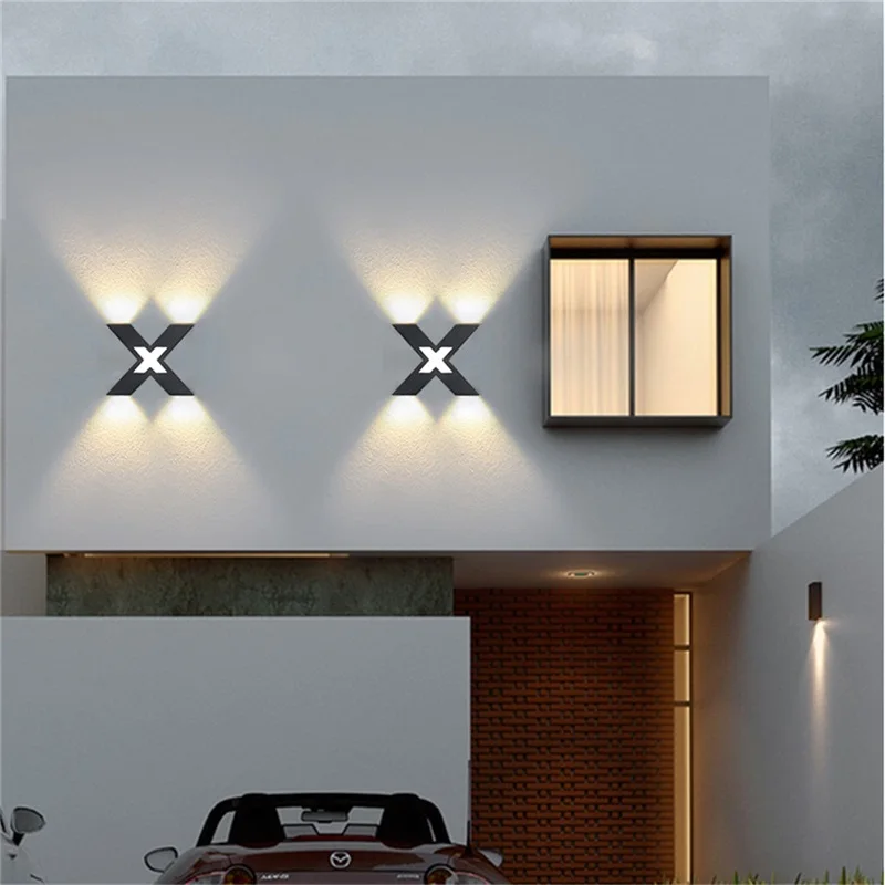 Уличный настенный светильник AFRA, современные светодиодные бра, водонепроницаемый абажур IP65 X, декоративный для дома, веранды, виллы