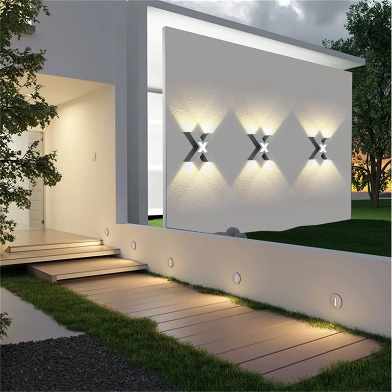 Уличный настенный светильник AFRA, современные светодиодные бра, водонепроницаемый абажур IP65 X, декоративный для дома, веранды, виллы